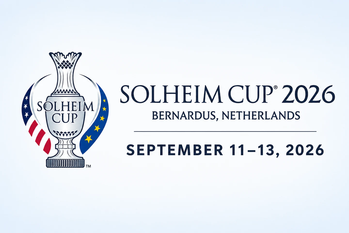 Solheim Cup 2026 logo, Bernardus, Netherlands, September 11-13, 2026
