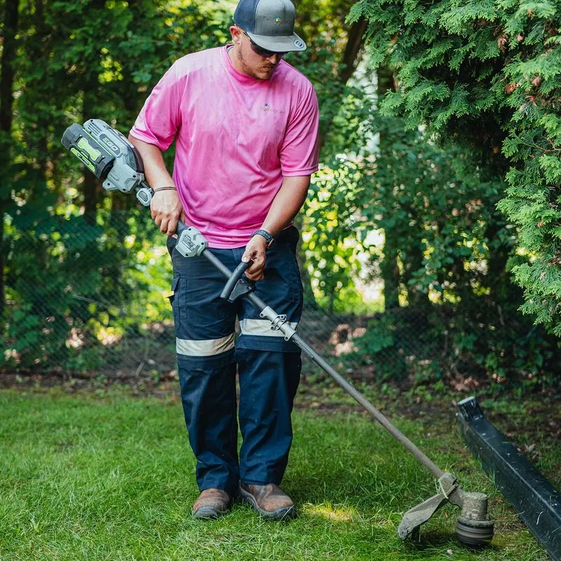 100% electric lawn care company near me