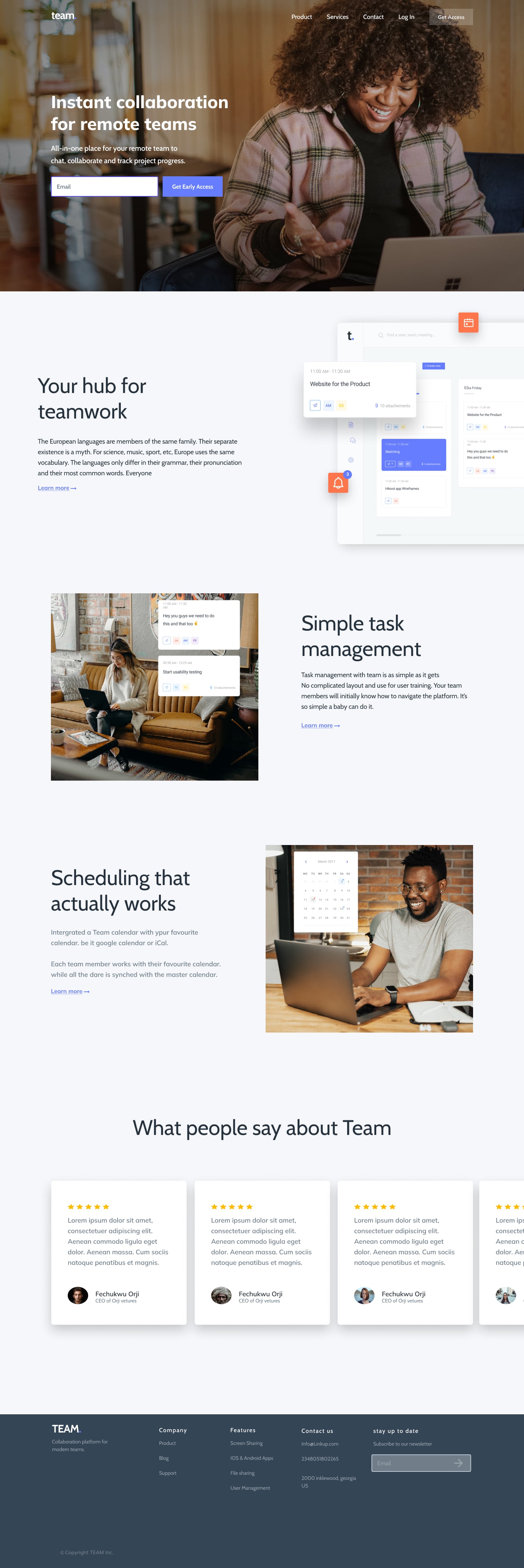 A screenshot of web page