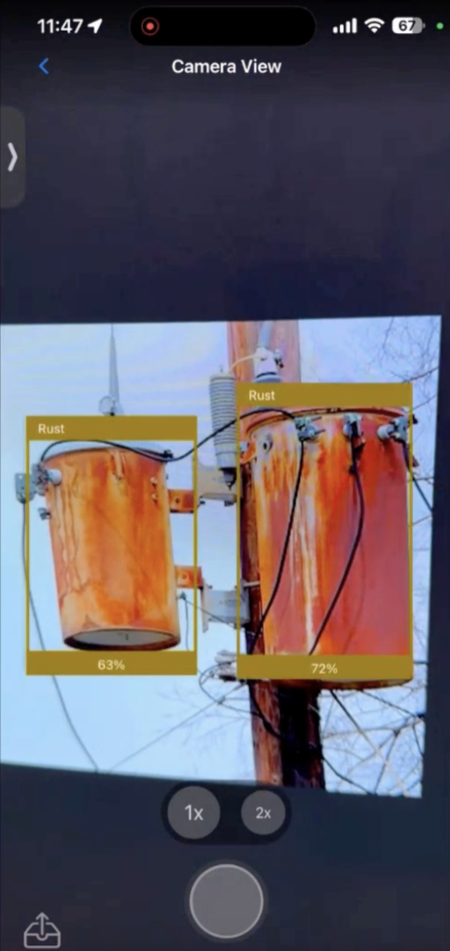 Edge AI addresses these challenges by bringing AI processing and decision-making closer to the data source, at the edge of the network like identifying rust on a transformer like you see here.