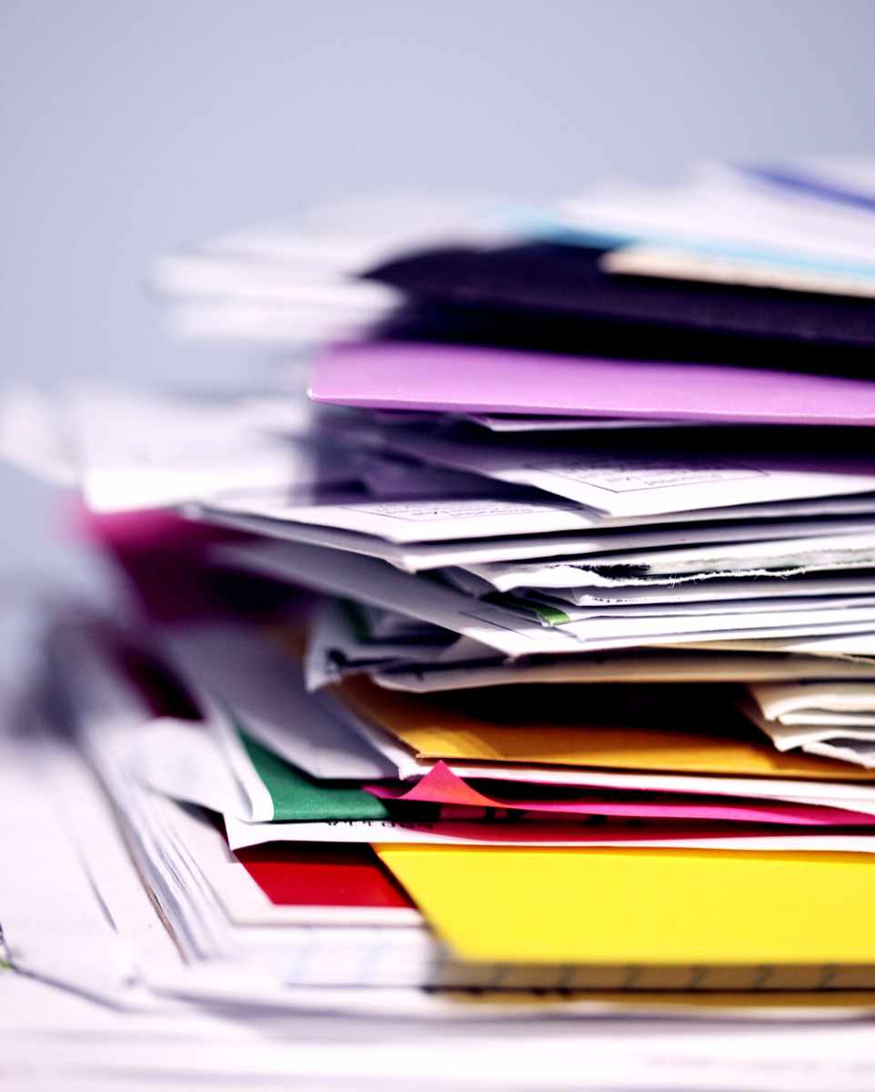 A stack of paperwork