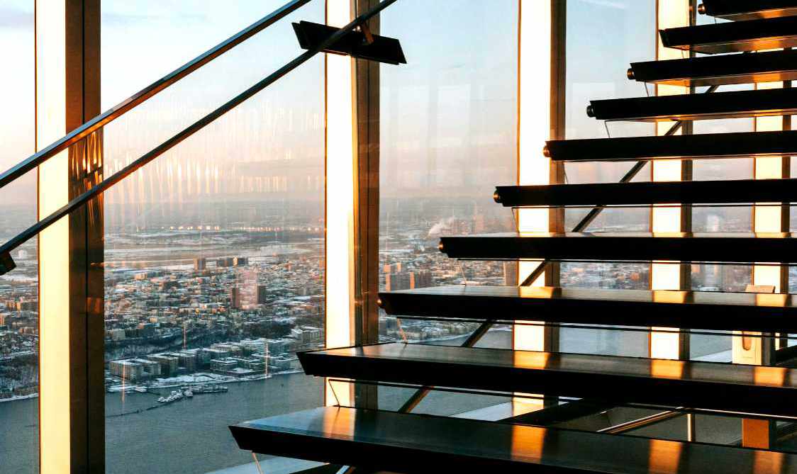 Flight of stairs in an NY office