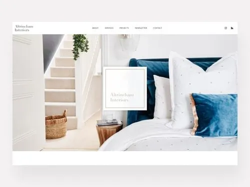 Website of Interiors designer website.