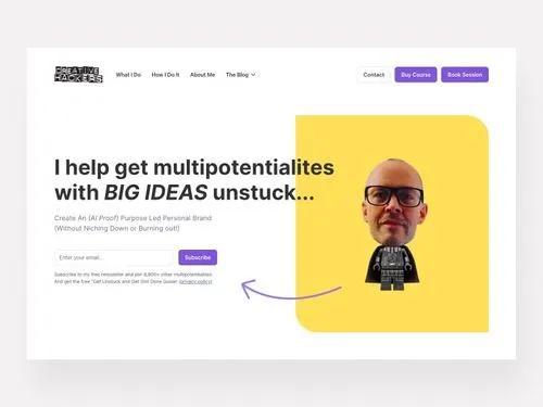 Web Design of coaching website.
