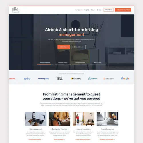 Web Design Screenshot for City Superhost