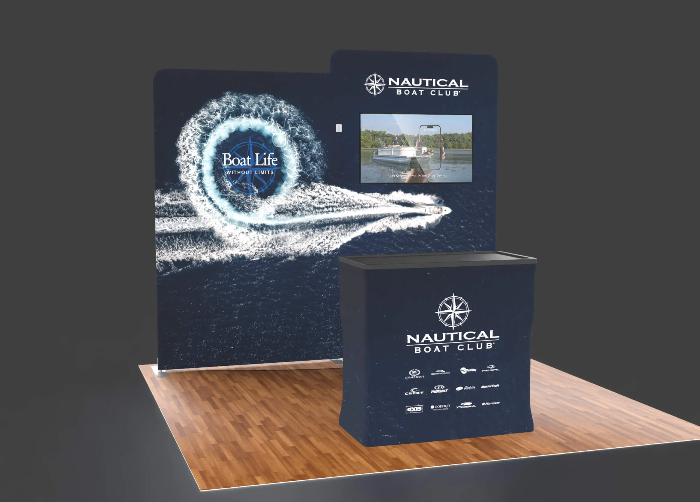 mastercraft boats pulling up to let kids high five each other and say hello