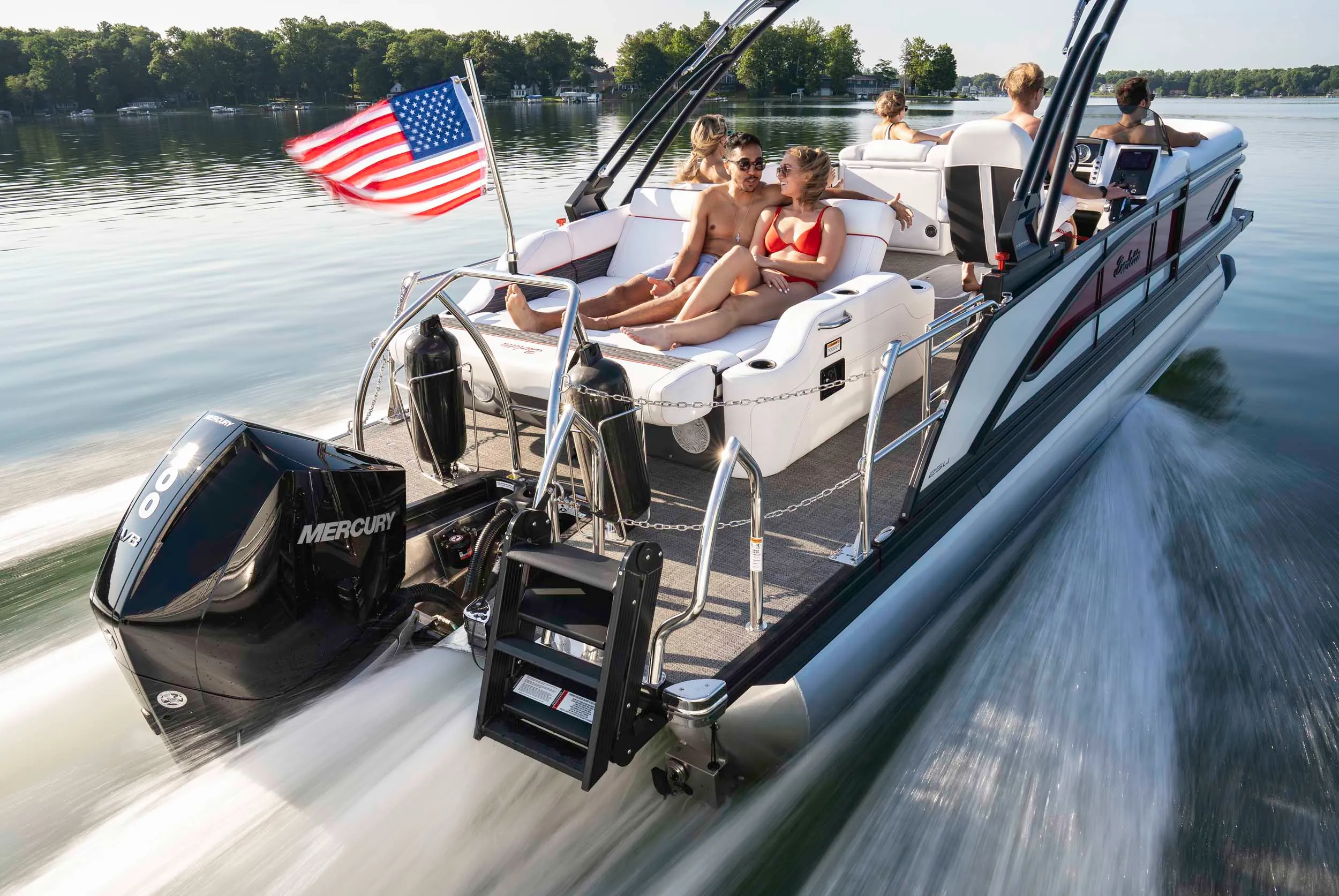 mastercraft boats pulling up to let kids high five each other and say hello