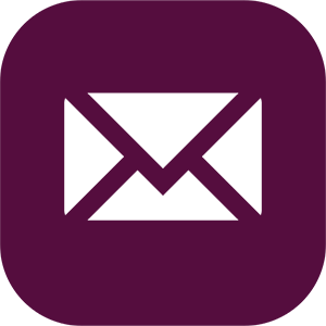 Purple email button icon