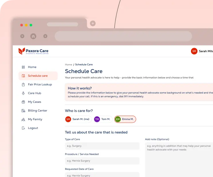 from basic contact form to a healthcare portal development
