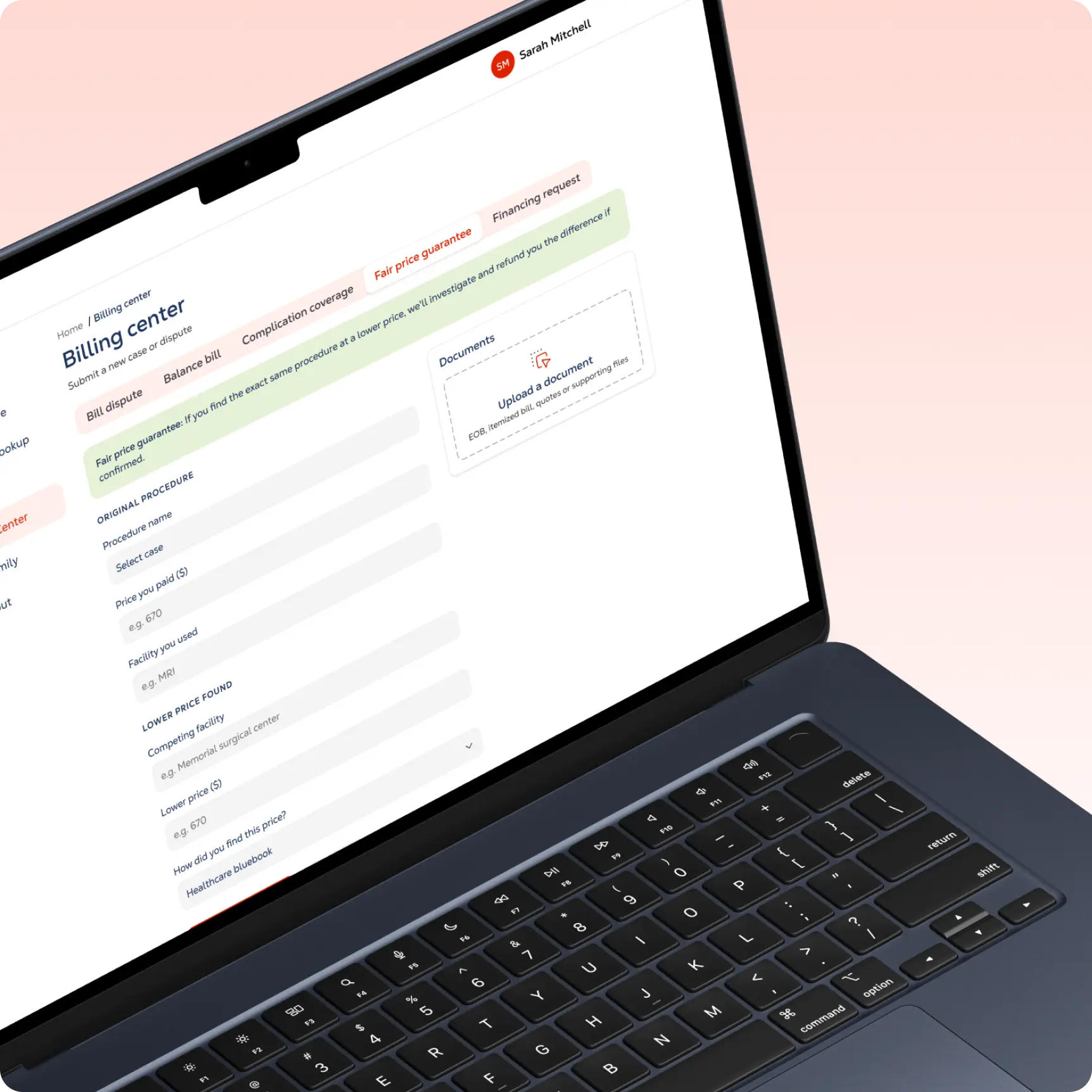 Helthcare portal - billing center
