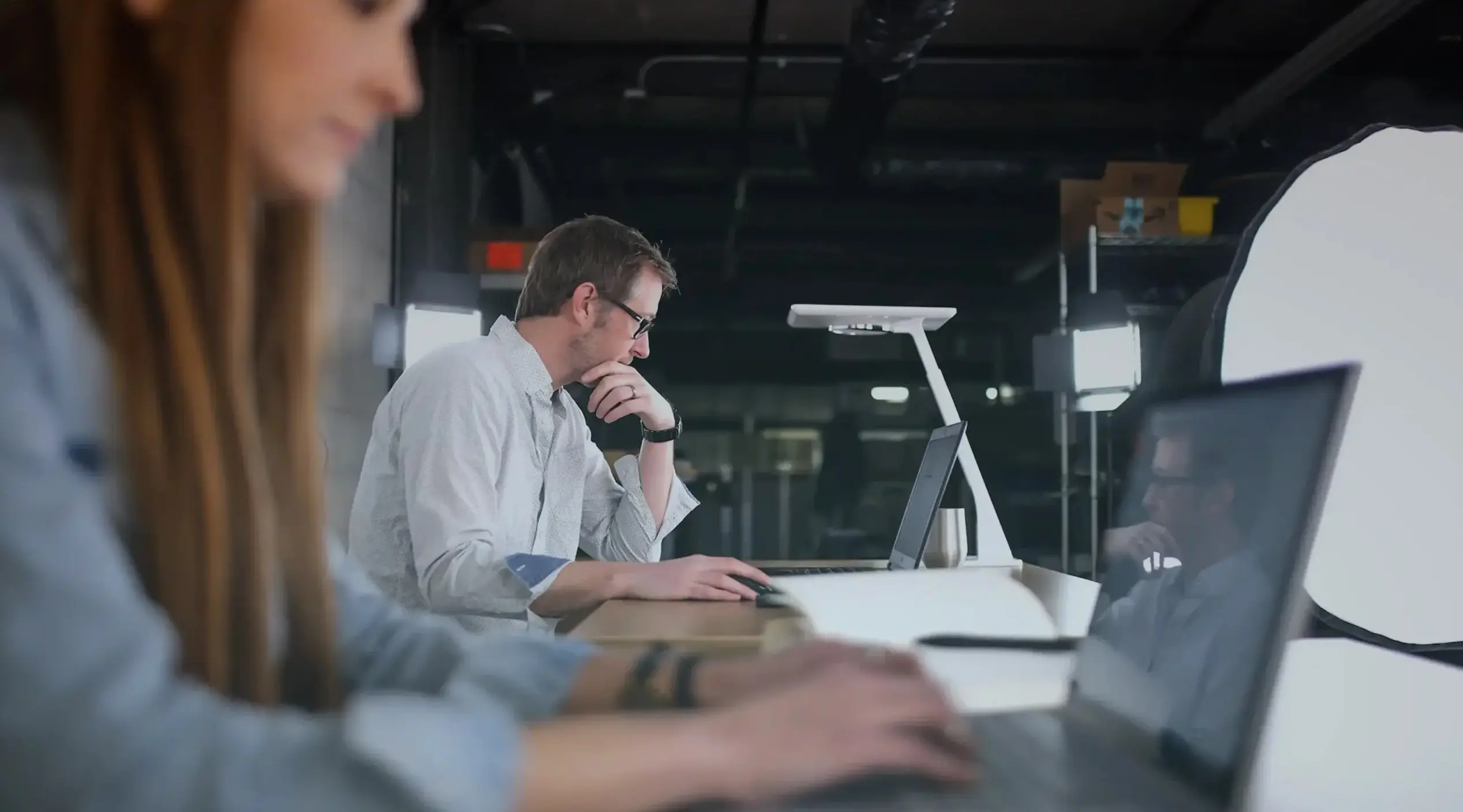 Team working in the office
