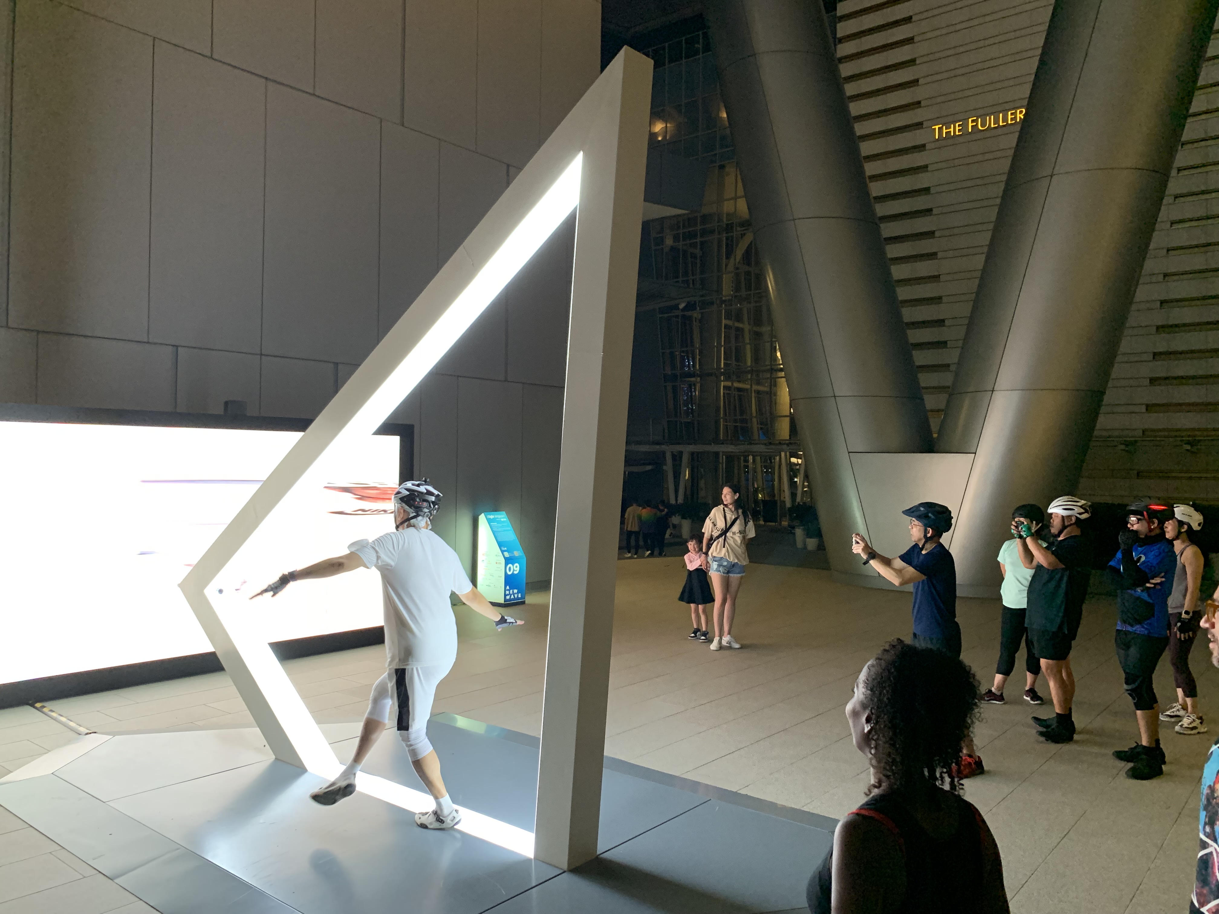 Photo of a Creative installation by Some Club at the public Esplanade Lawn, held during March 2025