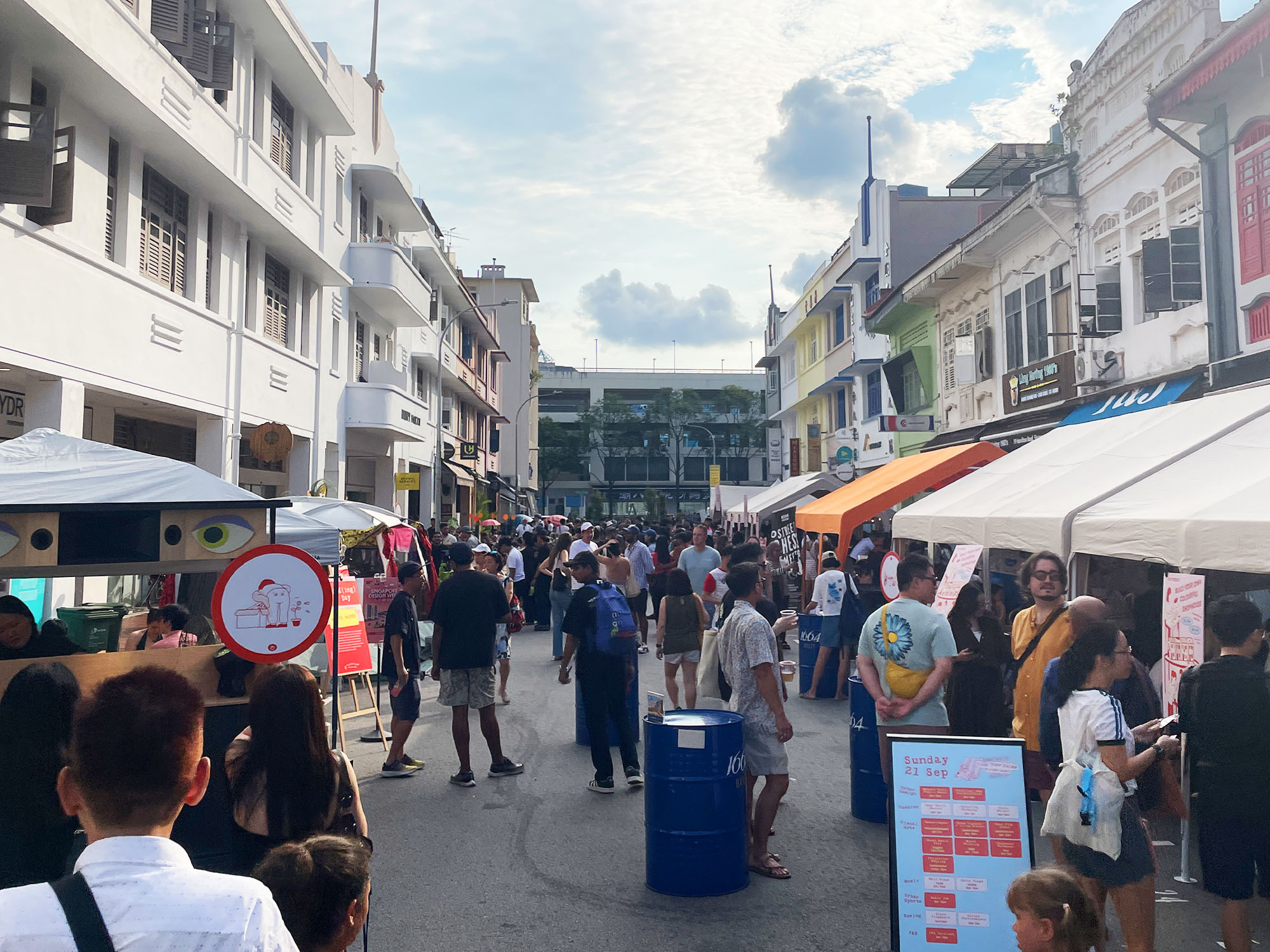 Photo of a Creative installation by Some Club at the public Esplanade Lawn, held during March 2025