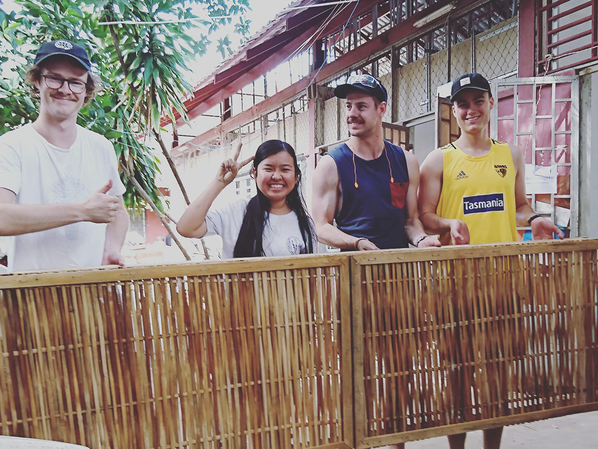 Photo of a Creative installation by Some Club at the public Esplanade Lawn, held during March 2025