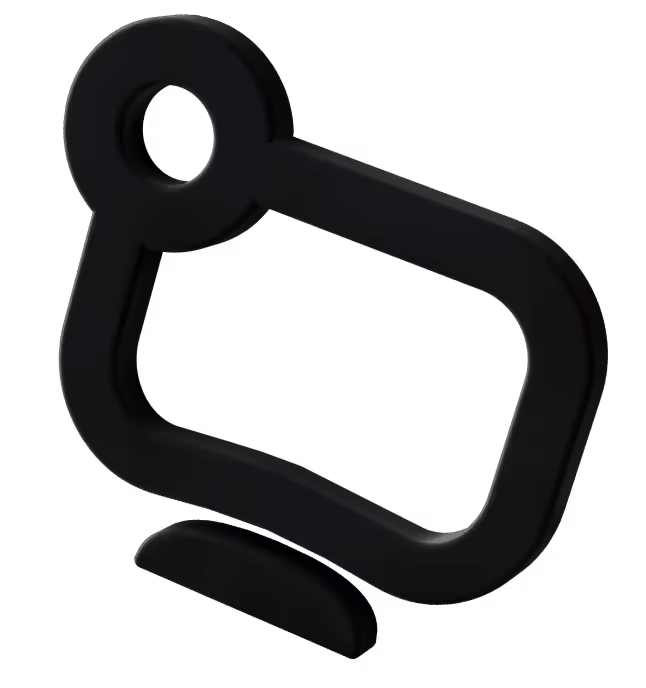 Fora black 3D logo
