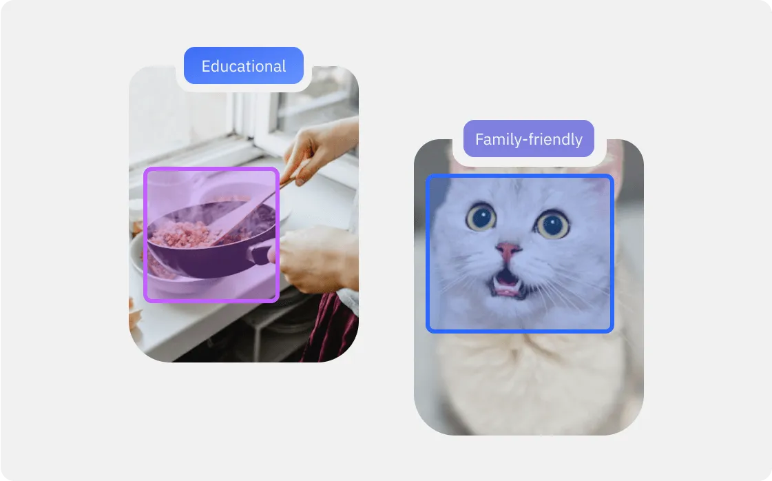 User interface mockups for an online production studio app, showing screens for sign in, password reset, and sign up, with a message bubble saying 'Hello! Design of your app is ready' next to a woman's profile photo.