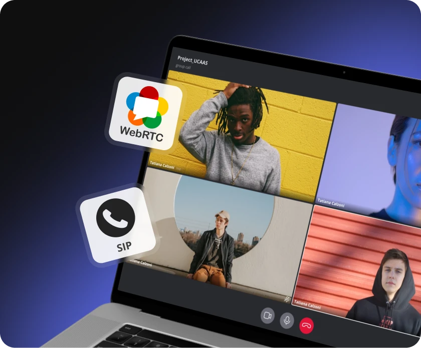 Nucleus WebRTC and SIP video and audio calls — seamless communication over cellular and online networks