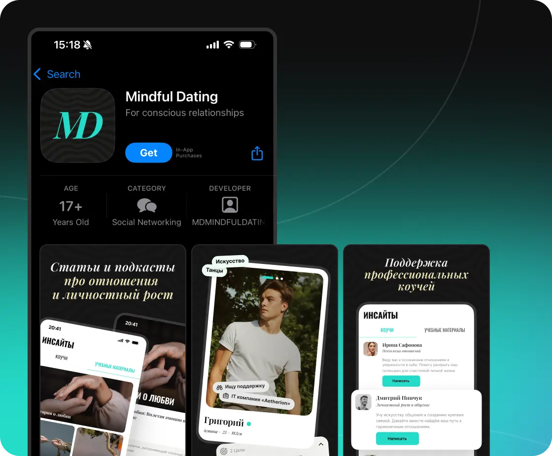 Mindwibe iOS App Store launch — from concept to approved dating app with relationship coaching features