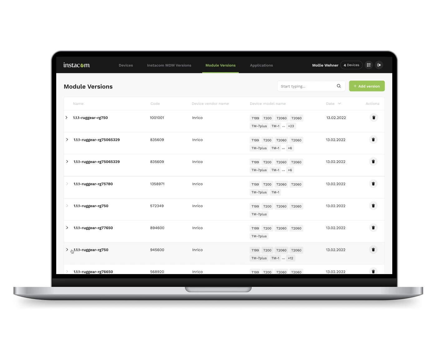 Laptop screen showing a video conference with five participants and a shared presentation slide with color-coded bars titled 'Jessica is presenting'.