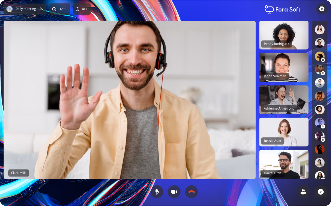 AI backgrounds and speech-to-text