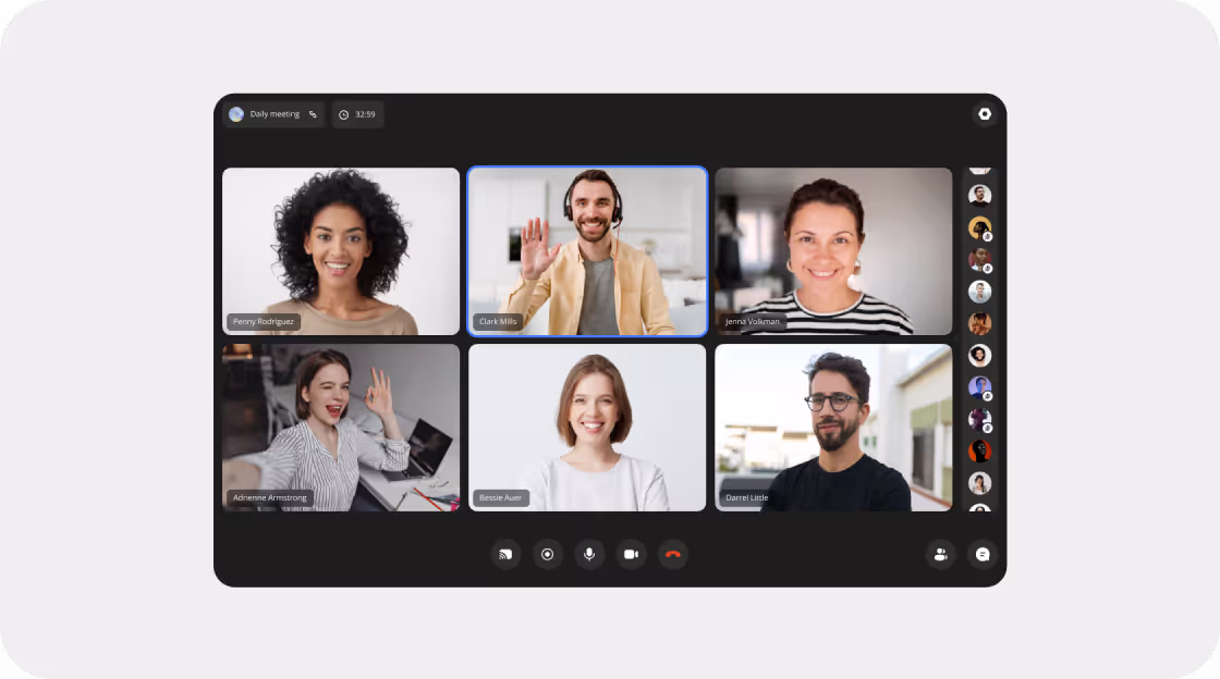 The simplest video chat