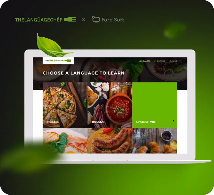 The Language Chef web app for tasty interactive language learning with gamified vocabulary exercises