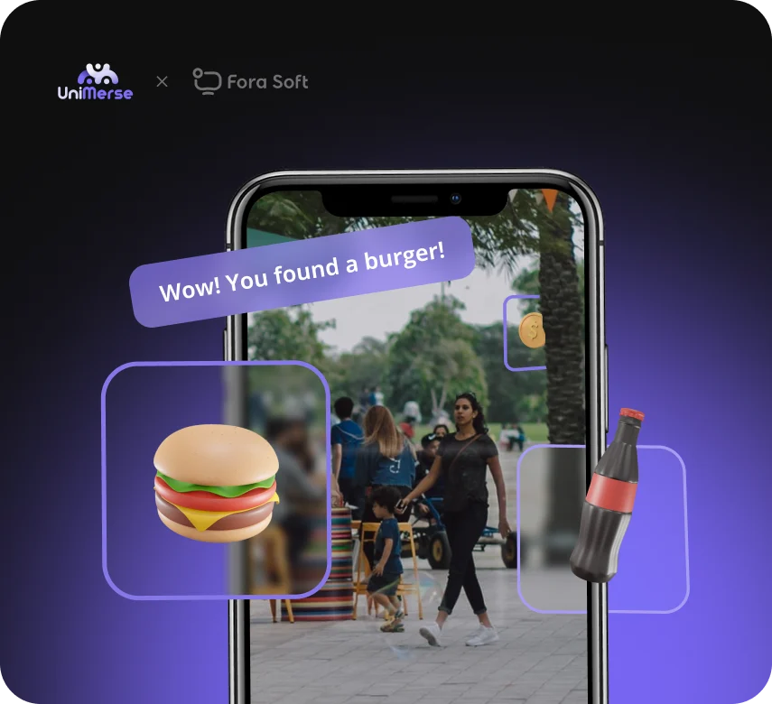 UniMerse augmented reality iOS app like Pokemon Go for discovering and attending interactive real-world events
