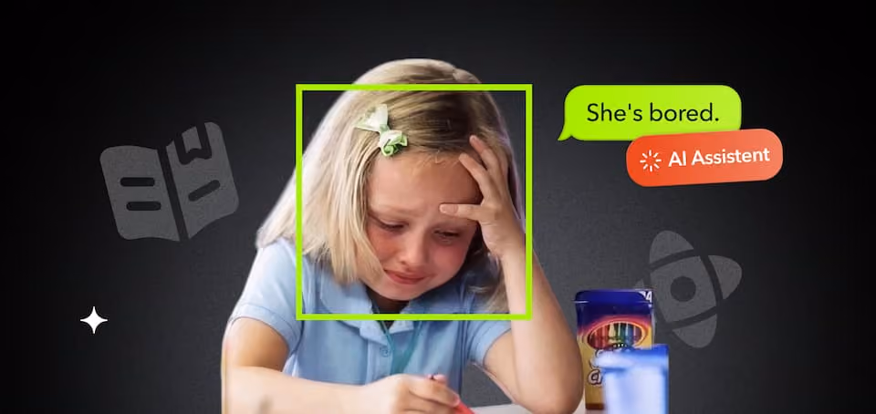 AI video analytics tracking student engagement, emotions, and learning progress in online education