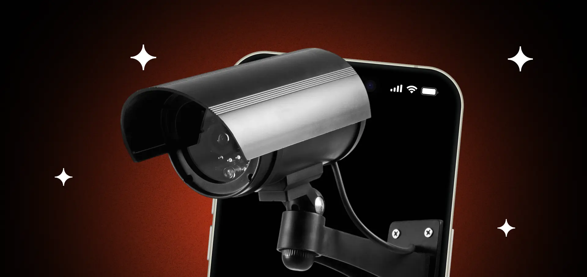 Mobile IP camera app interface with real-time video feed and remote management controls