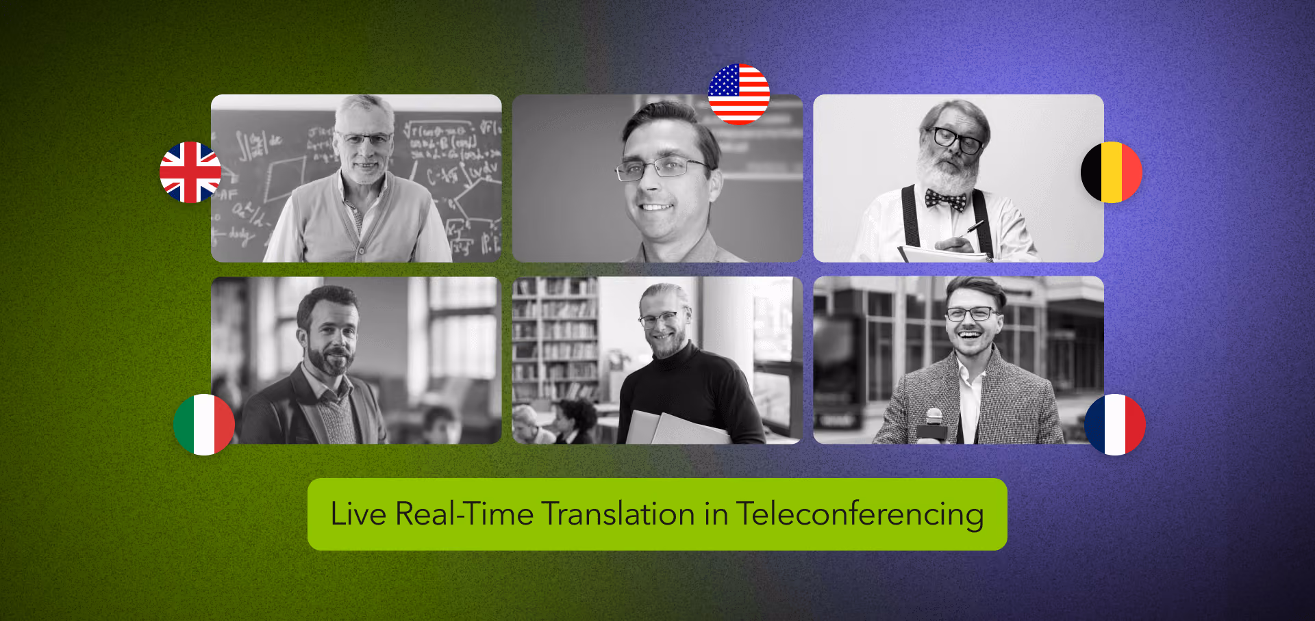 Live real-time translation in teleconferencing removing language barriers