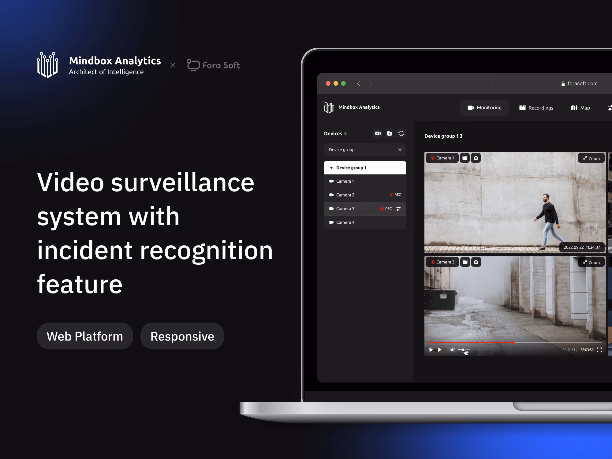 Smart video surveillance system for real-time incident recognition and alerts