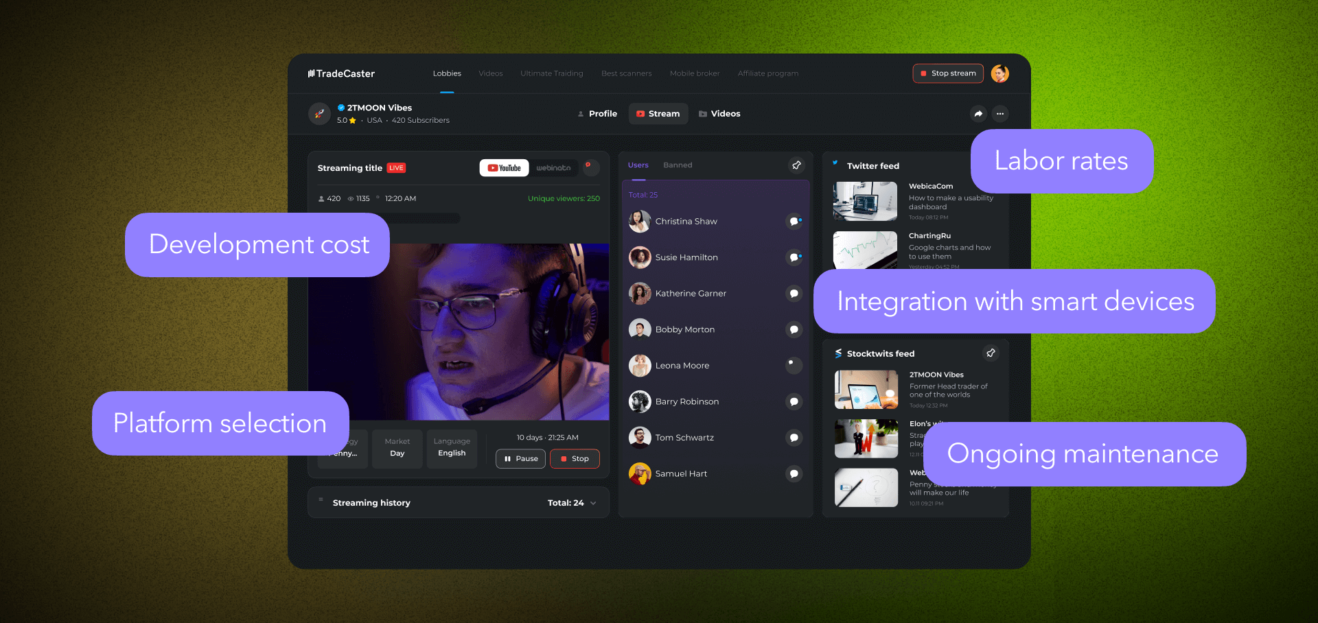 Video streaming app development costs ranging from basic to enterprise solutions
