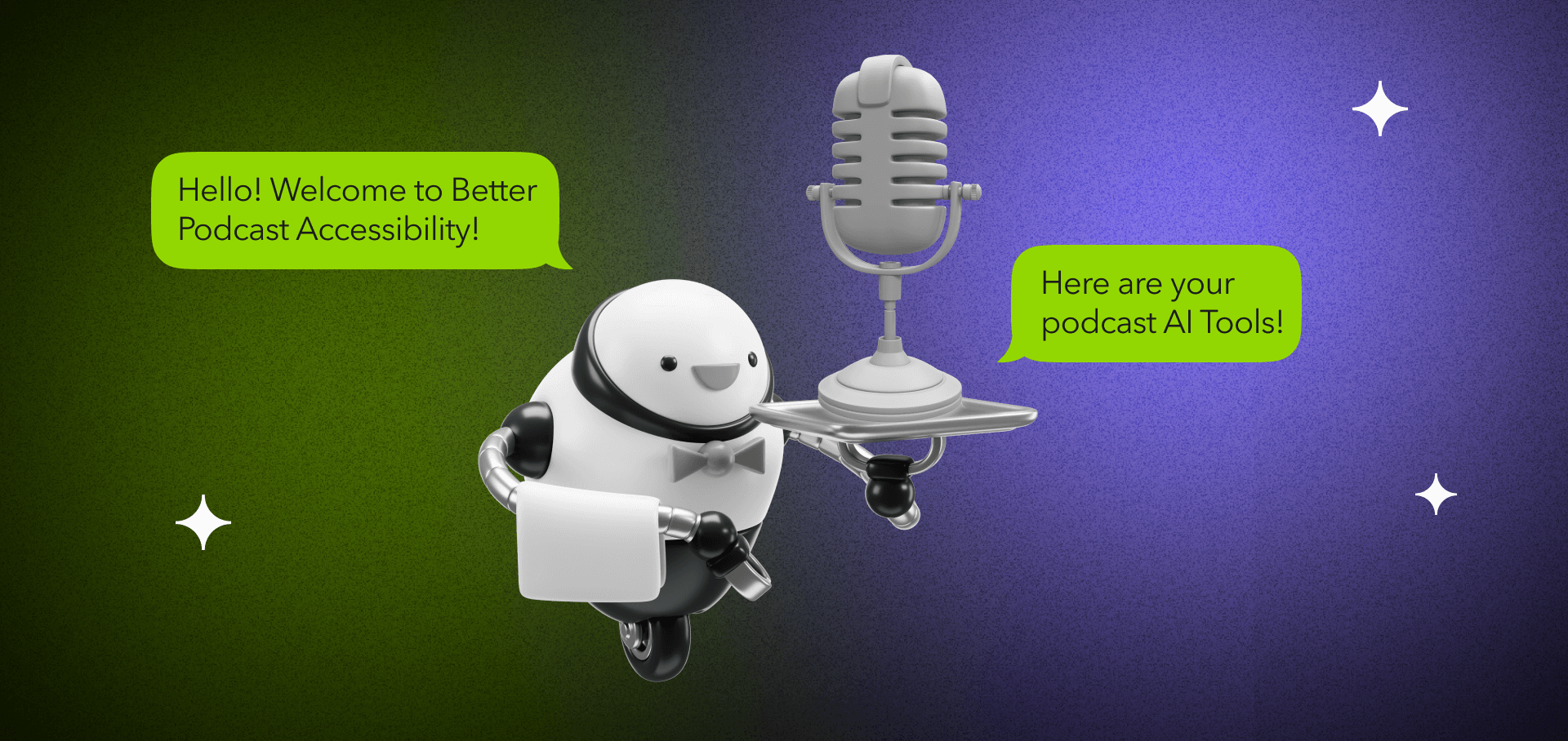 AI tools for podcast accessibility with transcription and multilingual support
