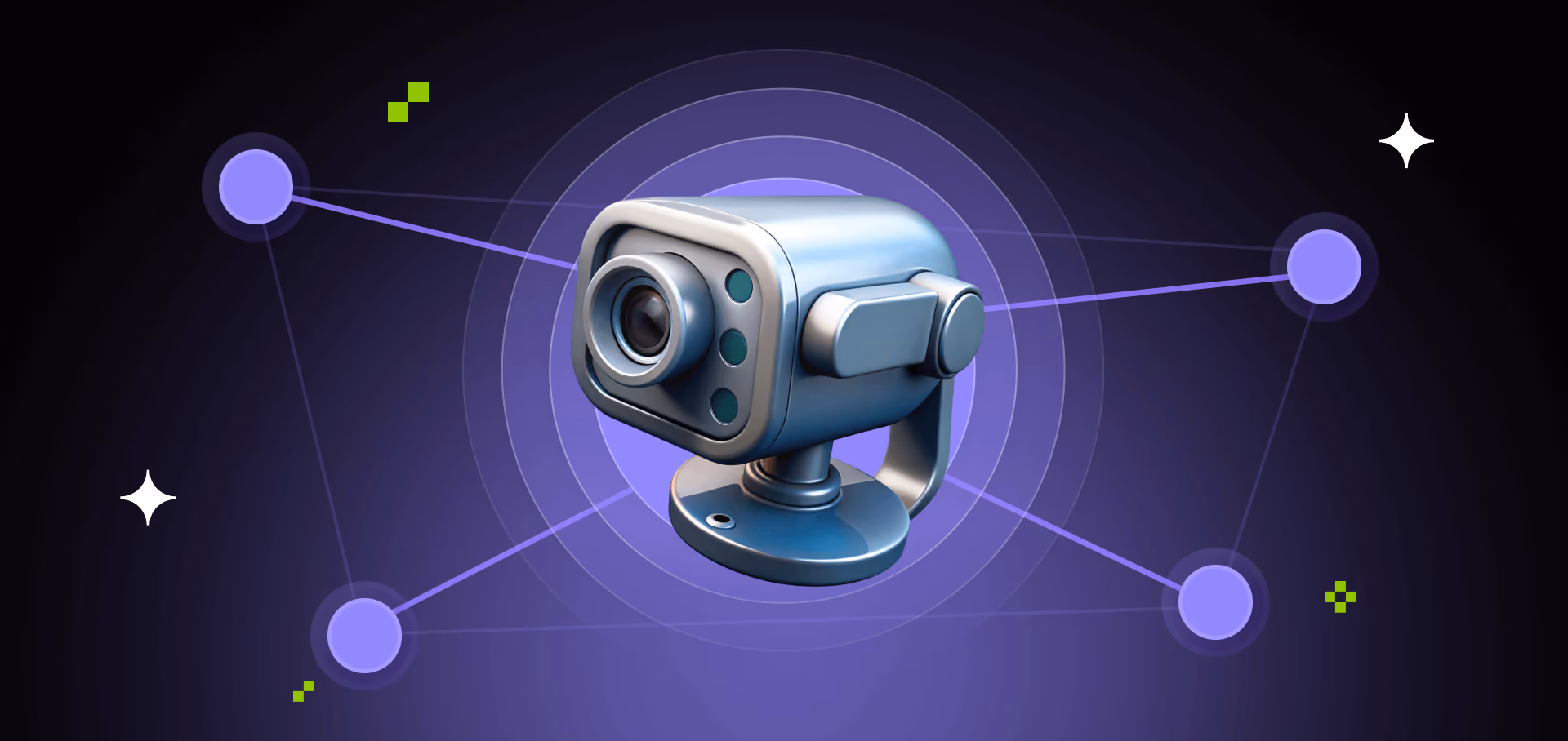 IoT and video surveillance with AI analytics, edge computing, and real-time monitoring
