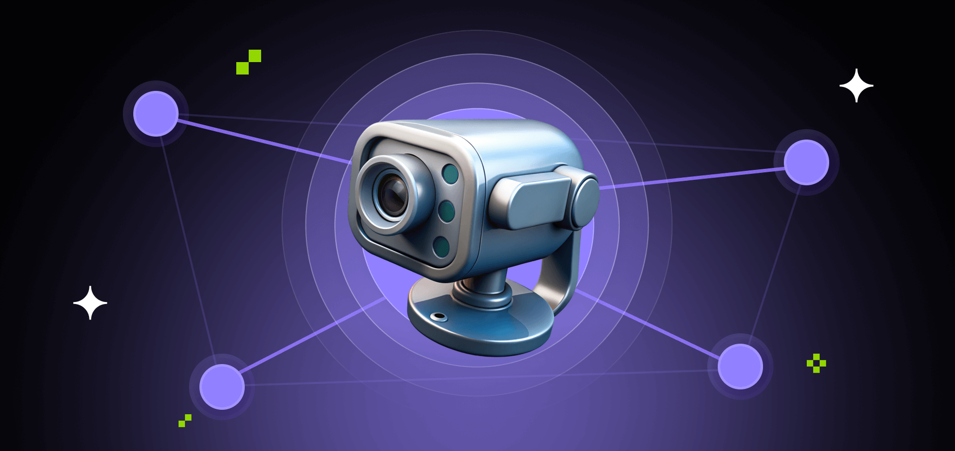 IoT and video surveillance with AI analytics, edge computing, and real-time monitoring