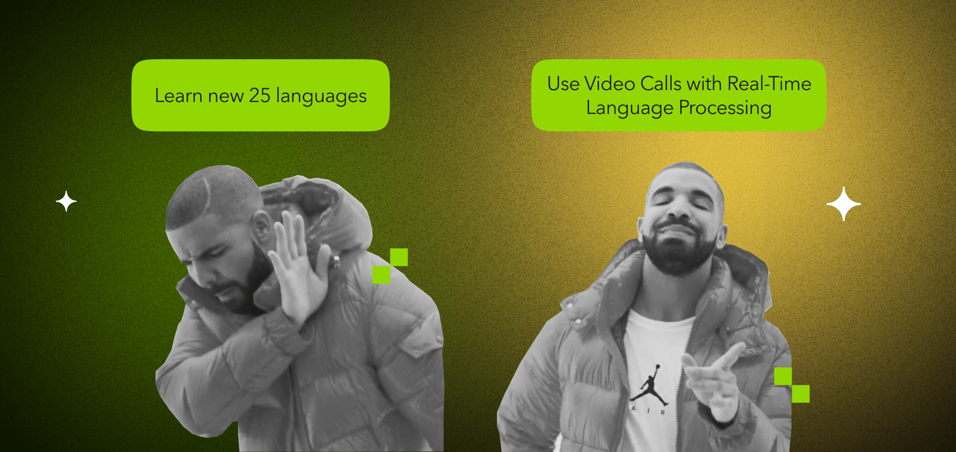 AI language processing enhancing video calls with transcription and real-time translation across languages
