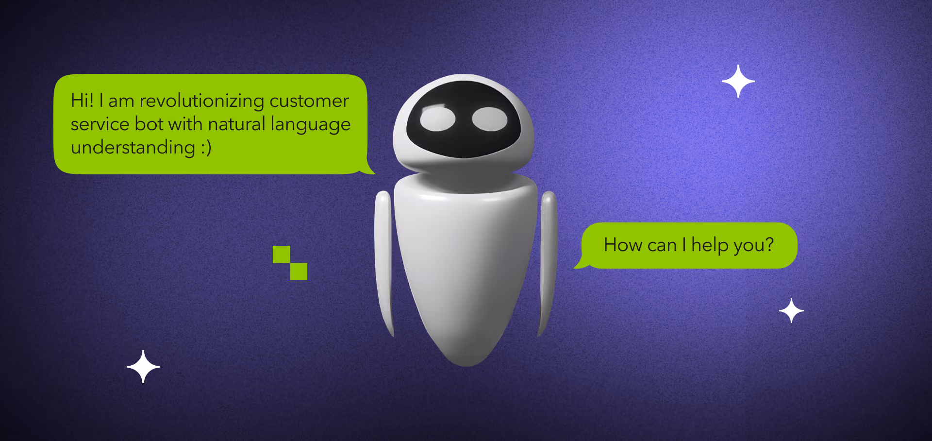 Natural language understanding enabling customer service bots to understand intent beyond keyword matching