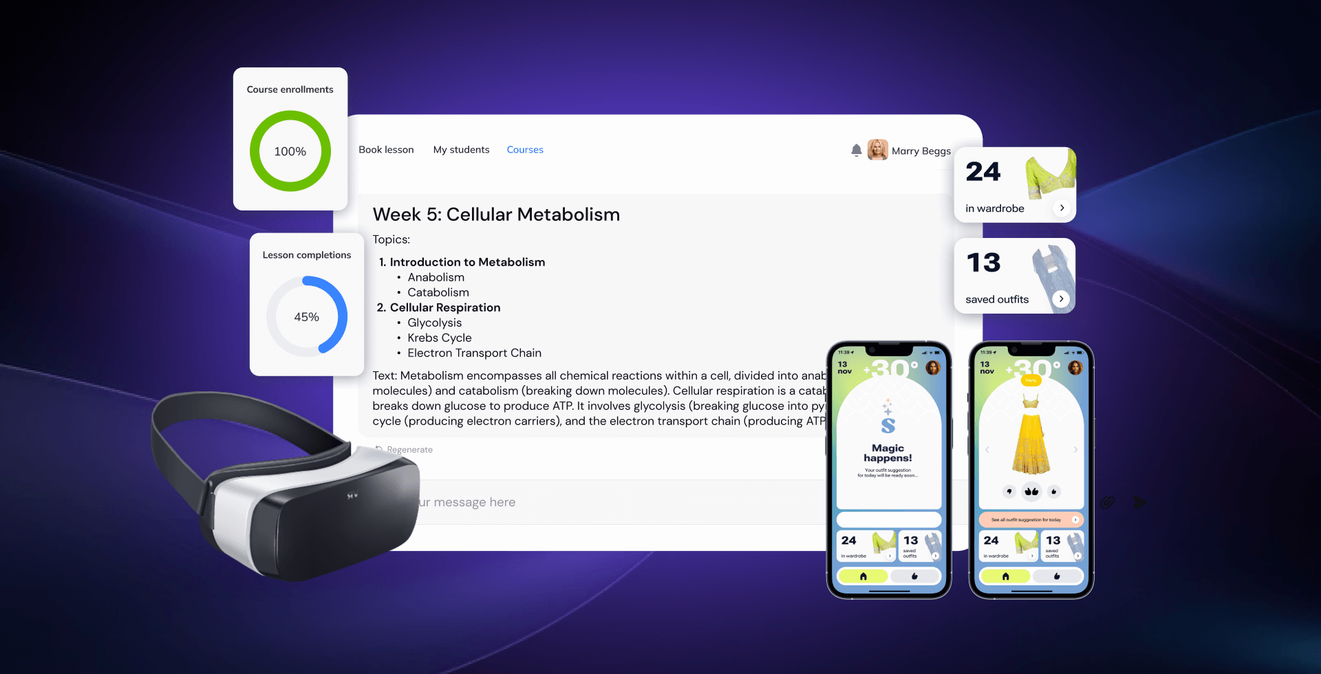 AI features and components for software products including object recognition and virtual assistants