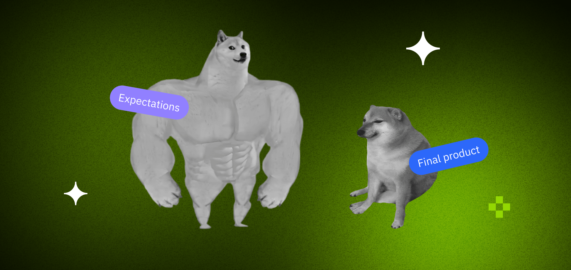 Software project expectations versus reality gap between initial plans and actual development outcomes