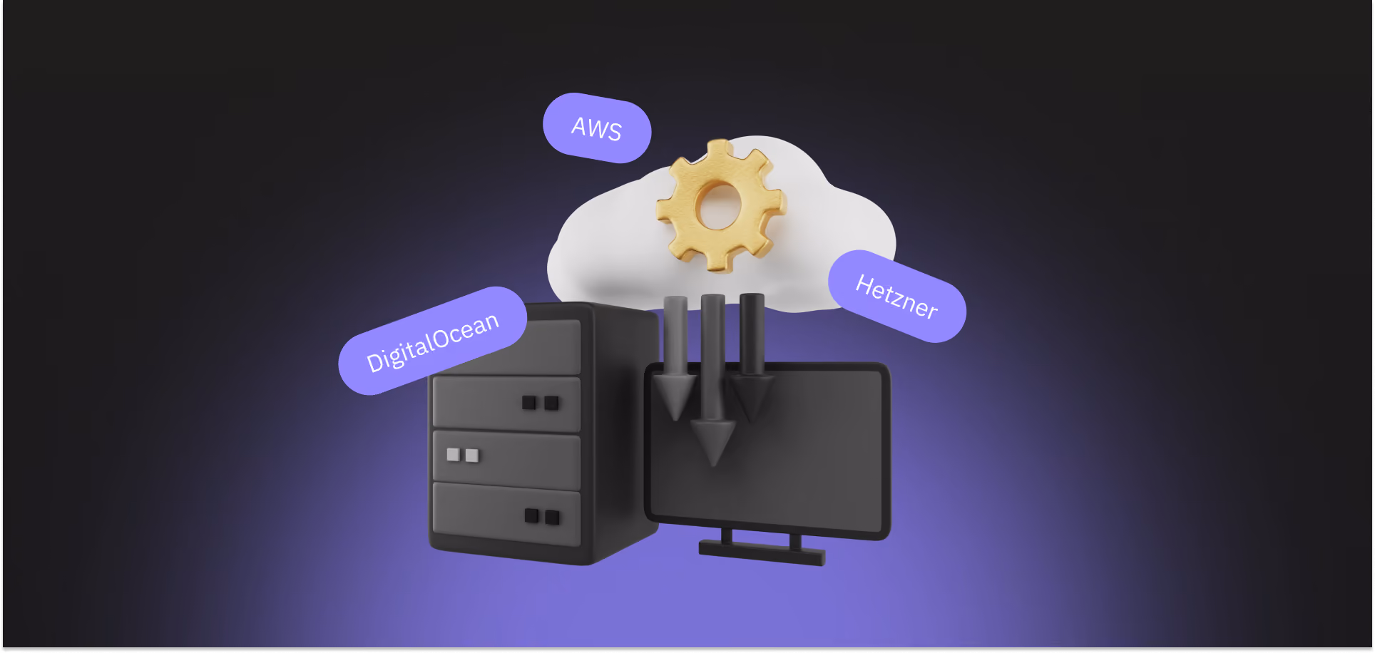 Cloud hosting comparison of AWS, DigitalOcean, and Hetzner for specific project requirements