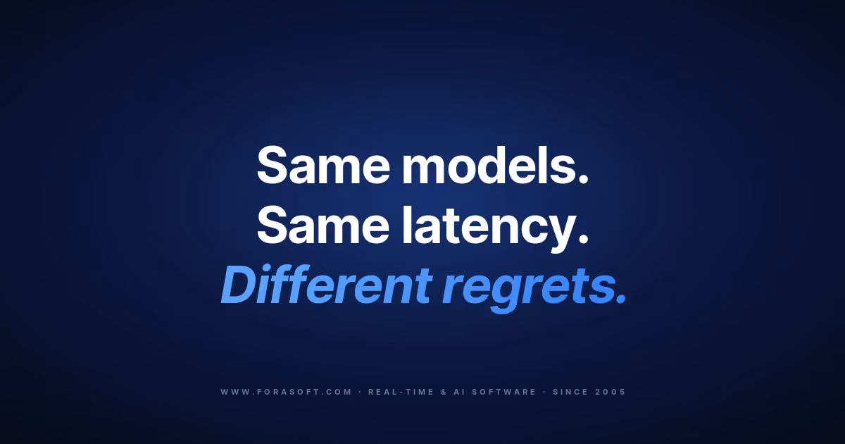 Voice agent frameworks compared cover: same models, same latency, different regrets