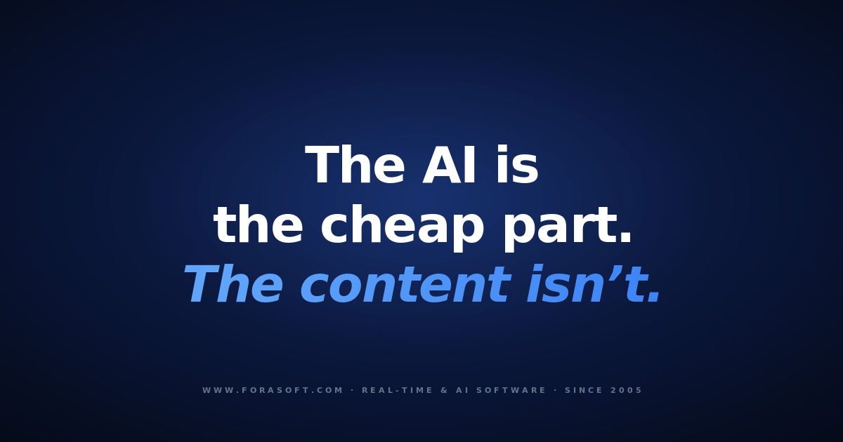 The AI is the cheap part. The content isn't — language learning app development cover