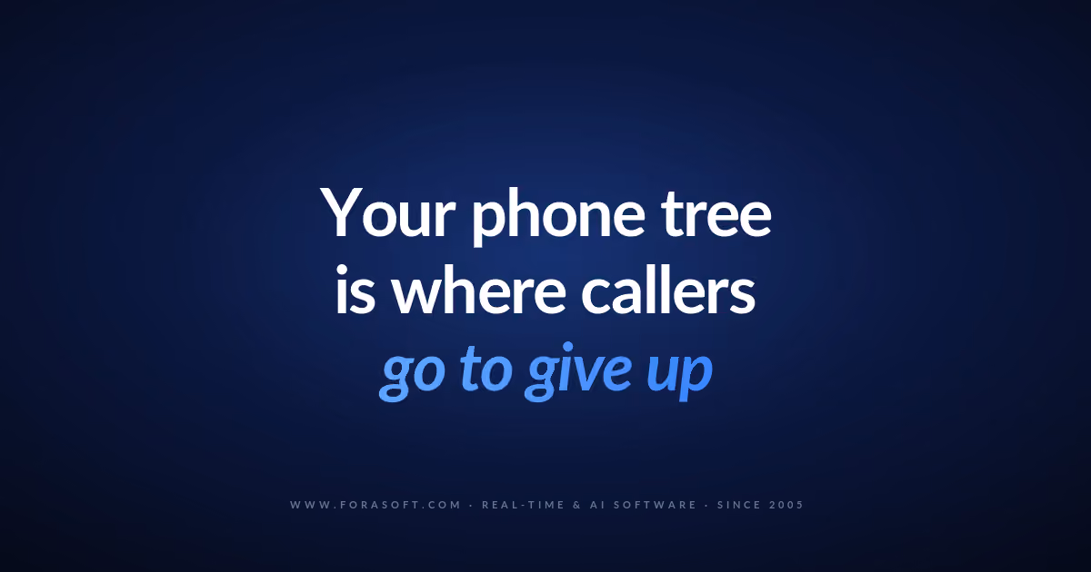 AI IVR modernization cover: your phone tree is where callers go to give up