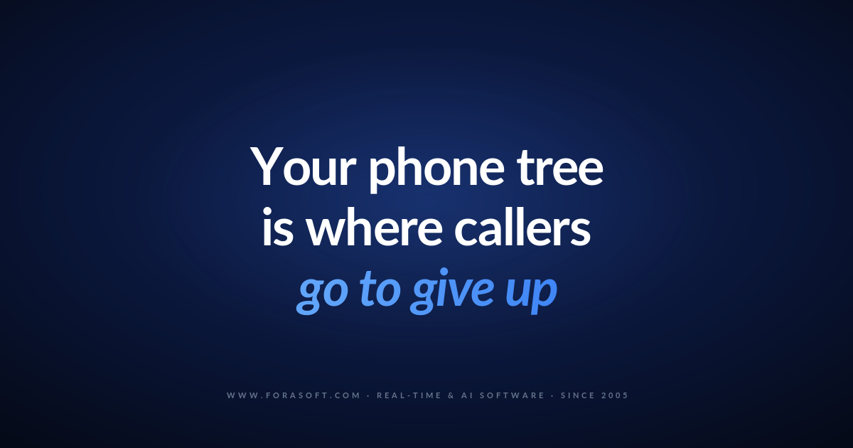 AI IVR modernization cover: your phone tree is where callers go to give up