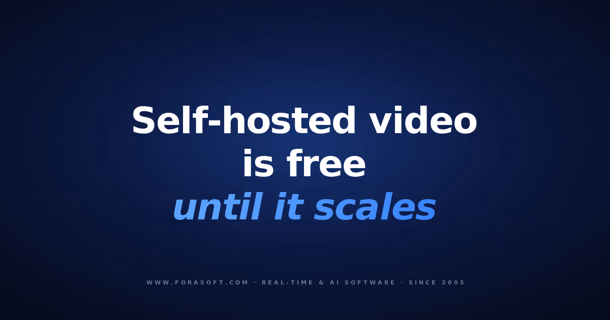Dark cover: self-hosted video is free until it scales — Jitsi alternatives guide
