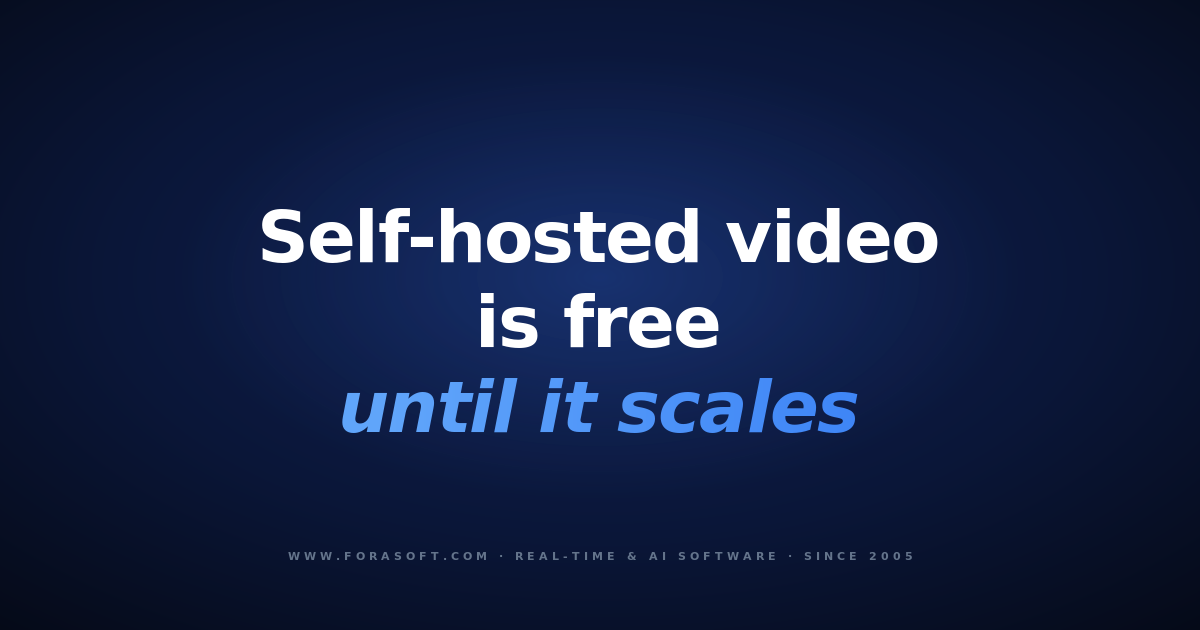 Dark cover: self-hosted video is free until it scales — Jitsi alternatives guide