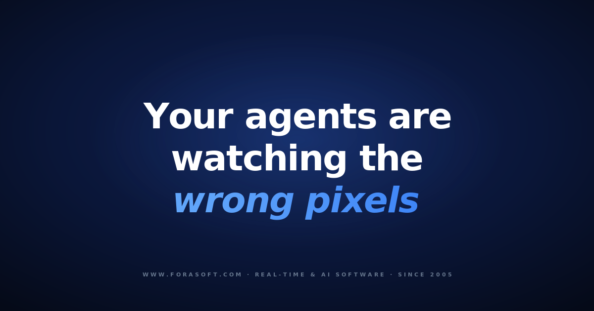 Co-browsing software cover: your agents are watching the wrong pixels
