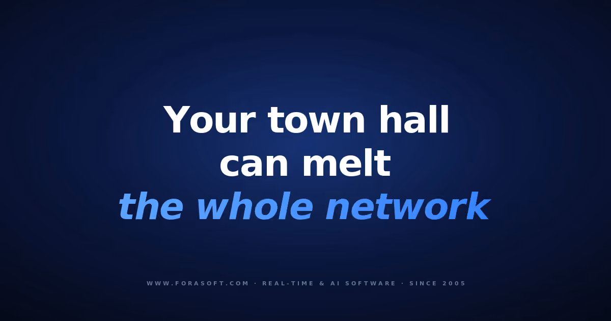 Enterprise webcasting cover: a company town hall can overwhelm the network without an eCDN
