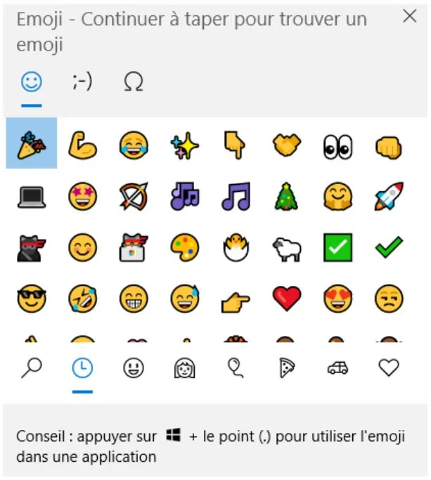 Les emojis dans Teams