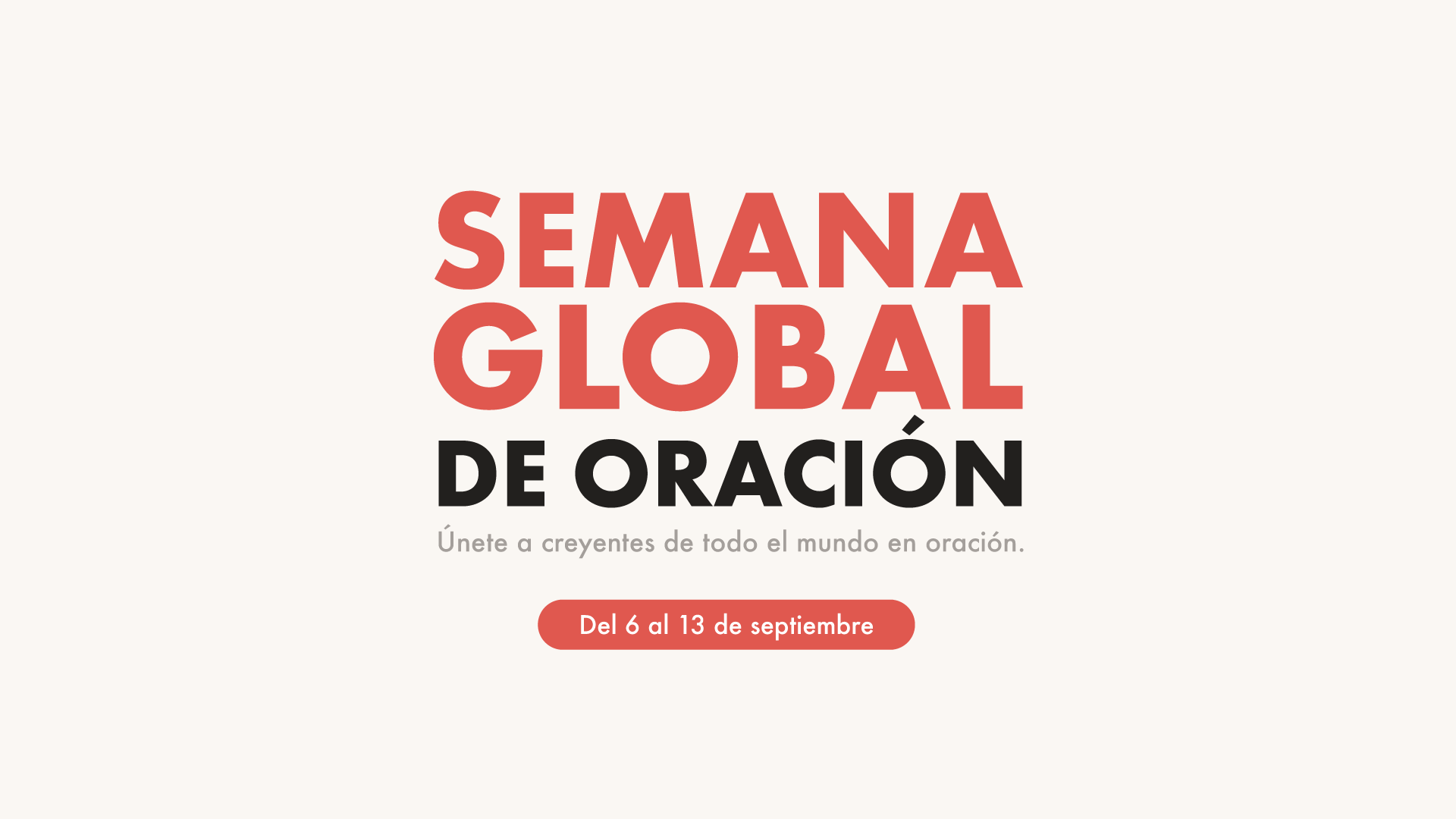 Semana Global de Oración